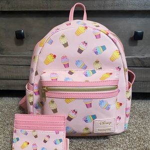 Loungefly Disney Princess Icecream Cone Mini Backpack with Card Holder